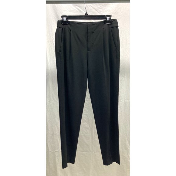 Vince Pants - Vince Black Stretch Dress Pants w/ Side Buckles 4